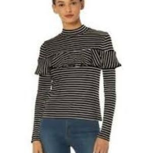 Jack by BB Dakota Worth the Strip Ruffle Accent Long Sleeve Top